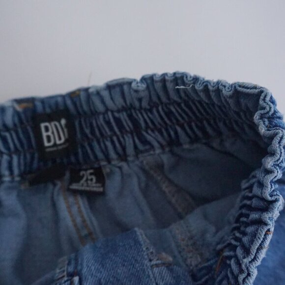 Urban Outfitters BDG Mid Wash Blaine Cargo Elastic Waist Relax Tapered Jeans 25 - Picture 9 of 13